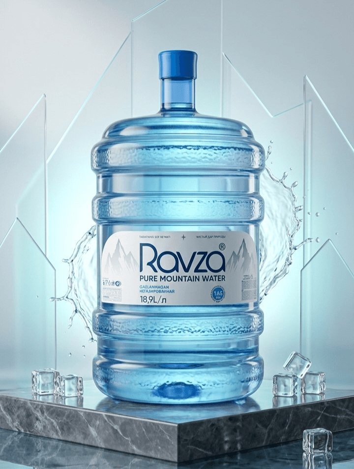 Ravza 18.9L tog' suvi flakoni